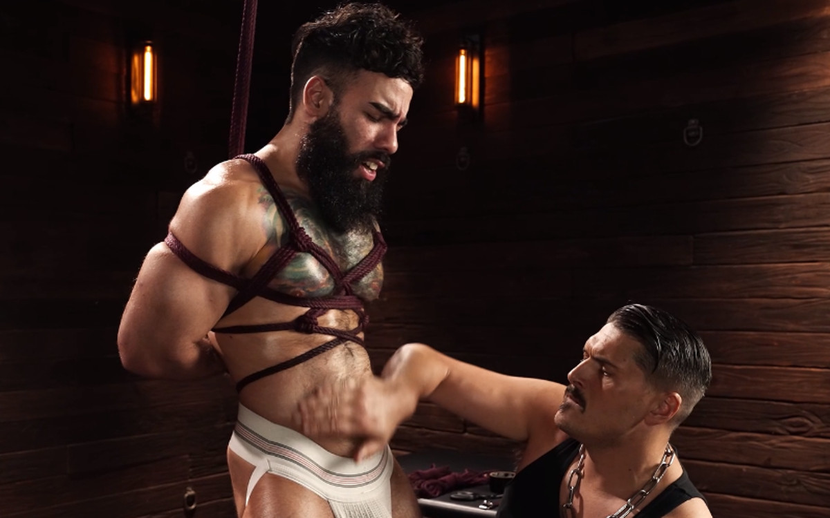Edging Thick Cock in Strict Bondage (Men On Edge / Kink Men)